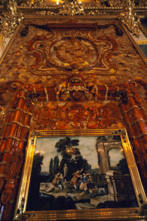 Amber room at the Catherine Palace in Pushkin