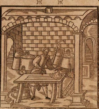 Alchemist From Andrea Libavius's Comentarii Alchimiae