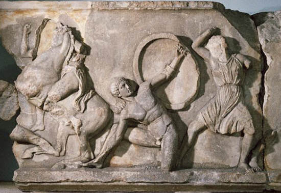 Battle of the Amazons From the Mausoleum of Halicarnassus 350 B.C.