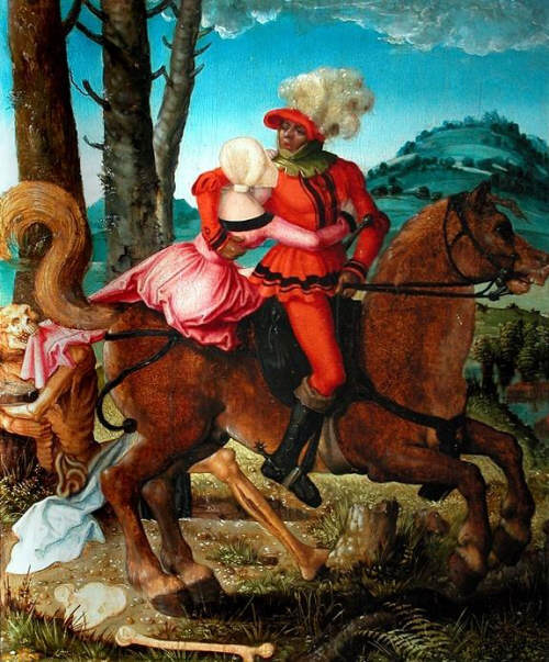 Hans Baldung Grien Le Chevalier, la Jeune Fille et la Mort