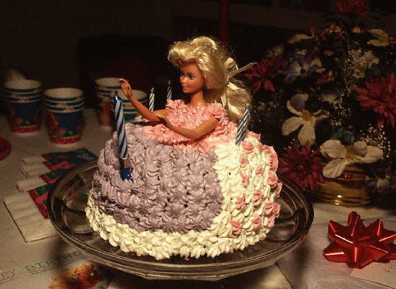 Barbie Doll Birthday Cake