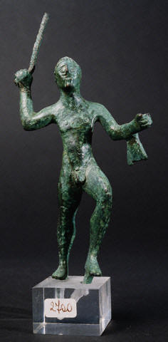 Etruscan Statuette of Hercules Raising His Club
