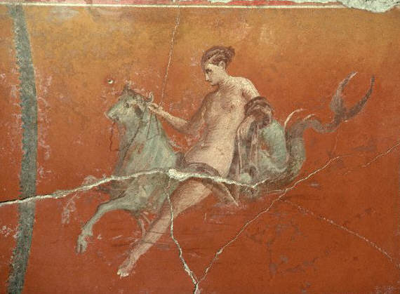 Roman Fresco Depicting Europa on a Bull