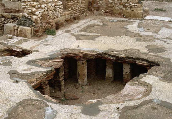 Main Thermae of Sbeitla. Hypocaust