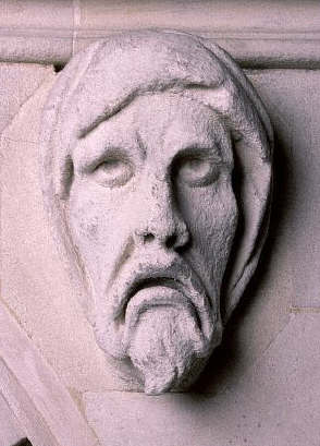 A gargoyle in Temple Church in London