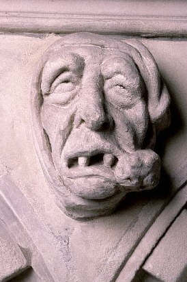 A gargoyle in Temple Church in London