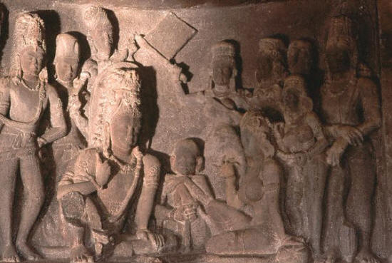 Relief Sculptures of Ellora Cave 21