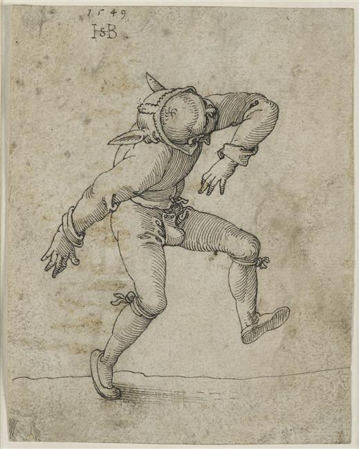 A dancing fool by Hans Sebald Beham