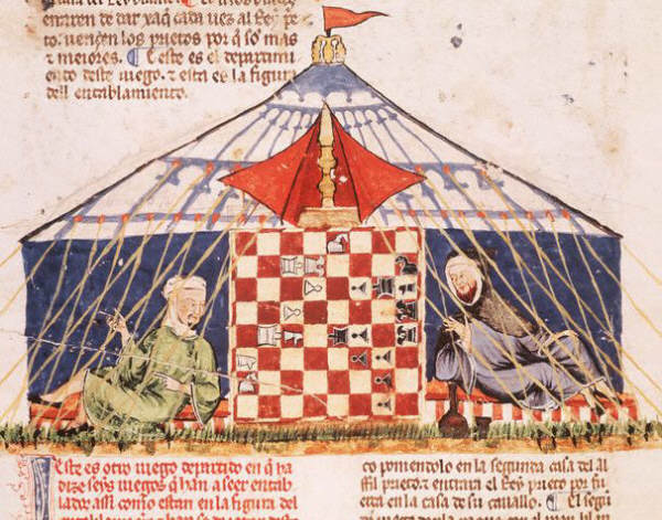 Spanish Medieval manuscript Book of Games by Alfonso X