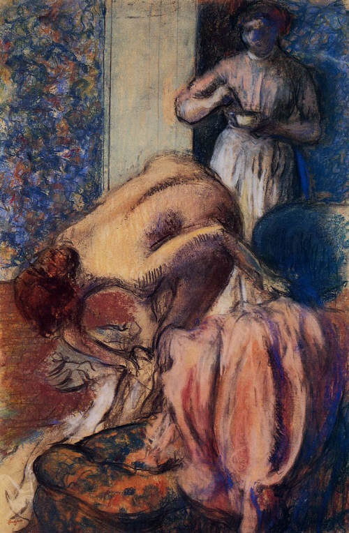 Breakfast after Bathing by Edgar Degas 1894