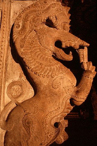 Sculpture of a Yali, Madurai, India