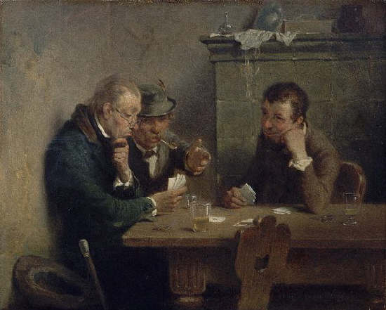 The Players by Hugo Wilhelm Kauffmann . 1895