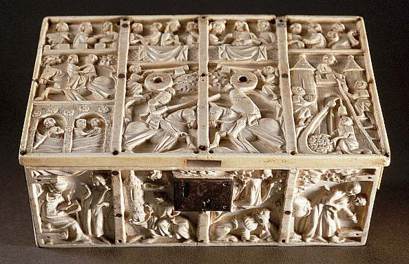 Ivory Chest With Allegories of Love 14th 