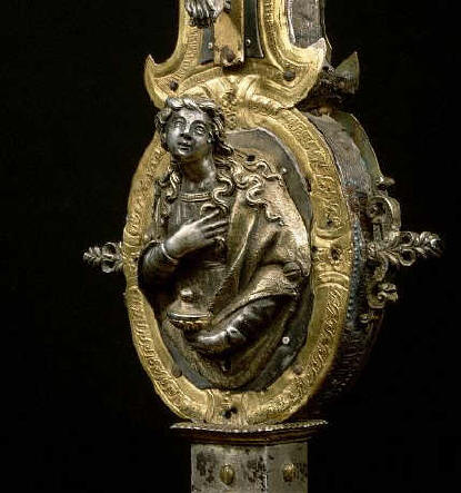 Ciborium Reliquary with Religious Figures in High Relief 14th 