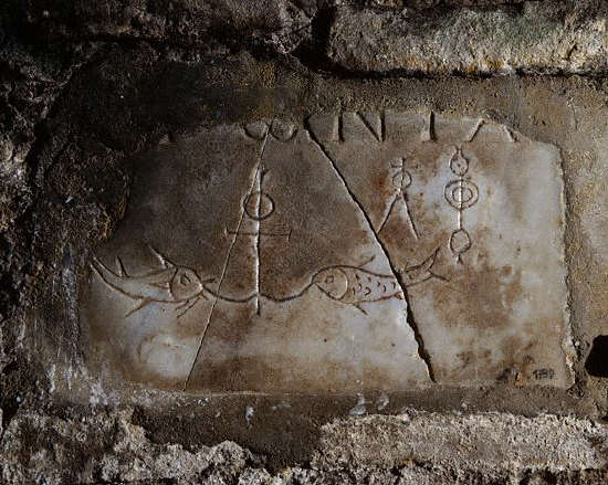 Wall Relief with Early Christian Motifs