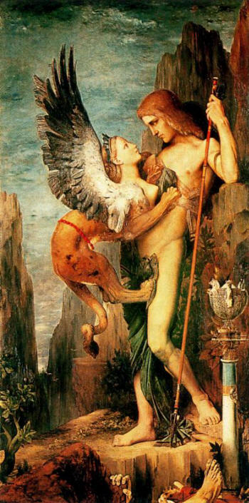      Oedipus and the Sphinx by Gustave Moreau