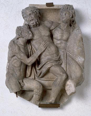 Roman Sarcophagus Fragment Depicting Dionysus