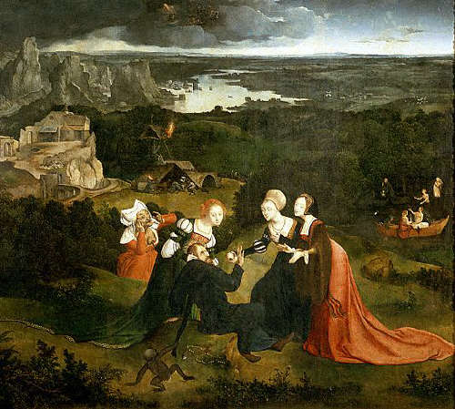 The Temptation of Saint Anthony by Joachim Patenier .1500