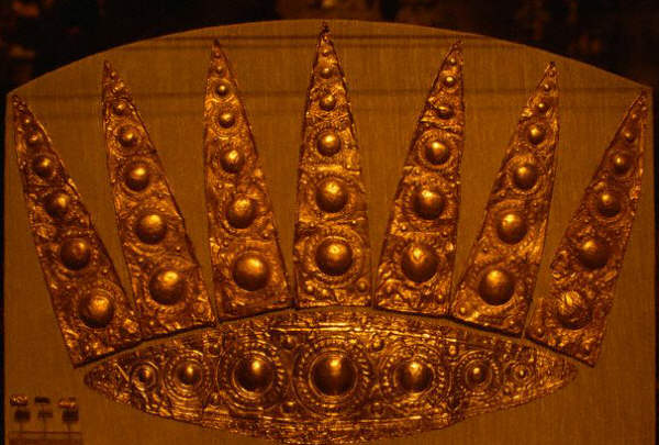 Gold Mycenean Diadem ca. 1580-1500 B.C.