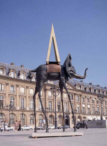 Elephant Giraffe by Salvador Dali