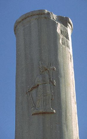 Column with relief of Tyche