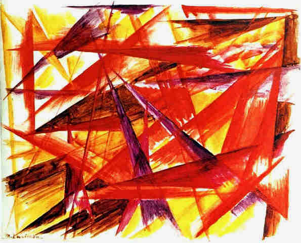     Michel Larionov Red Rayonism