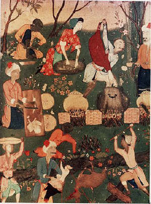 Miniature from Khamseh Manuscript 16th 