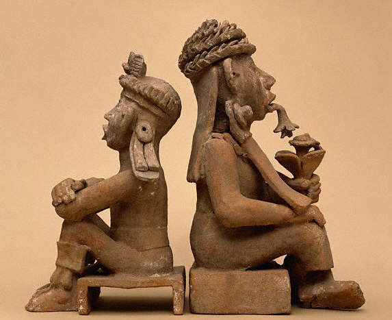 Veracruz Male and Female Seated Figures