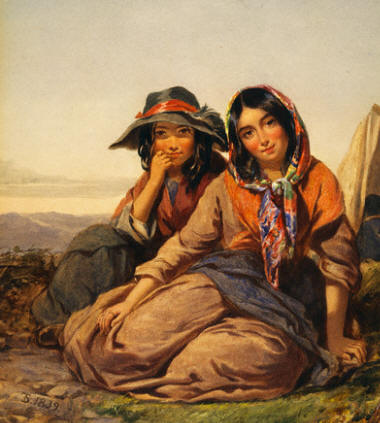 Gypsy Maidens by Thomas Sully 1839