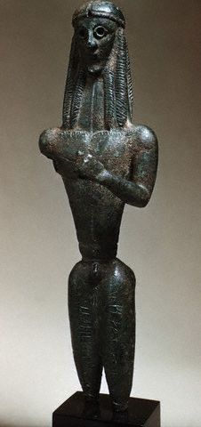 Archaic Greek Statuette of Apollo ca. 700 B.C.