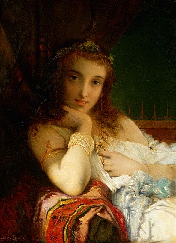 Harem Beauty by Joseph Pierre Olivier Coomans