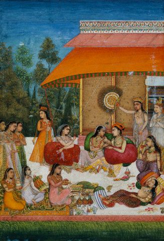 Mughal Court Harem 17th c