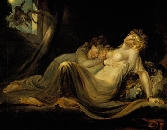 An Incubus Leaving Two Sleeping Women by Henry Fuseli.