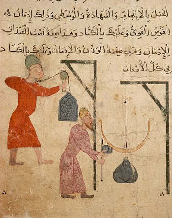 Fatimid Illustration of the Weighing of Goods 10th-12th c