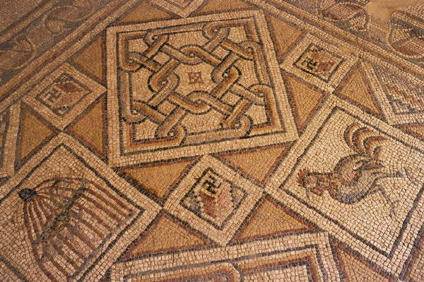 Floor Mosaic from Twal Family Chapel in Madaba Museum 6th 