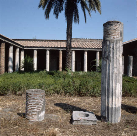 Courtyard of the House of the Labyrinth at Pompeii