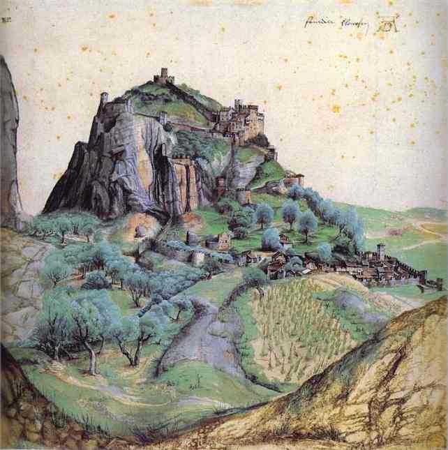 Albrecht Durer. View of Arco. 1495