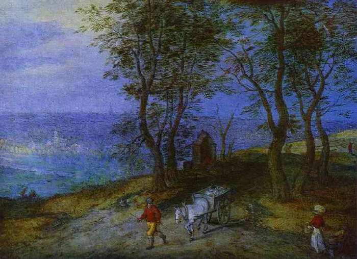 Jan Brueghel the Elder. A Chapel under the Trees