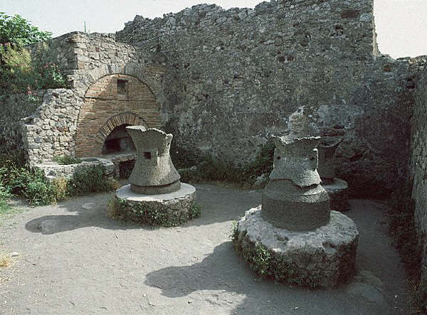 Roman Mill and Bakery at Pompeii