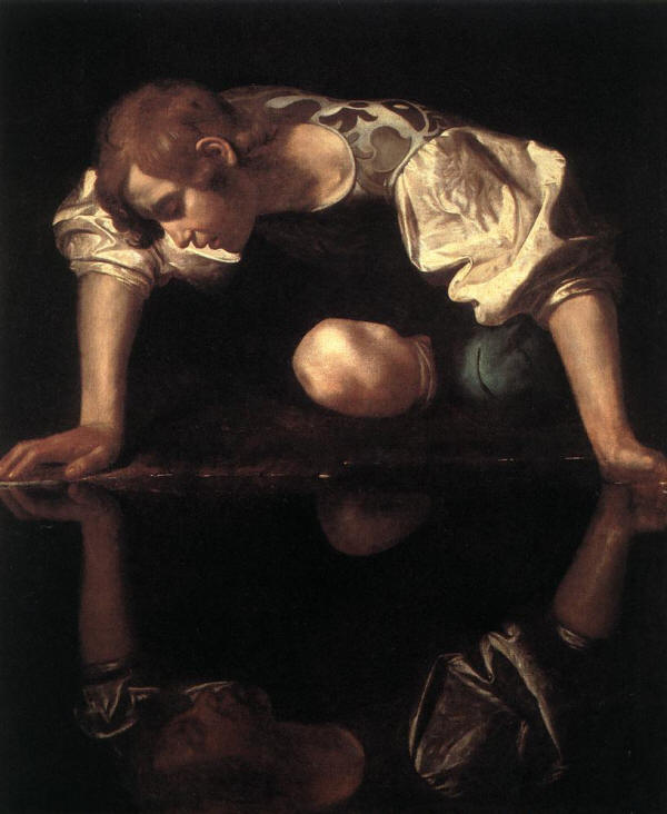 Narcissus by Caravaggio