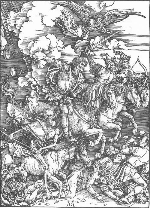 The Four Riders of the Apocalypse by Albrecht Durer 1497-98