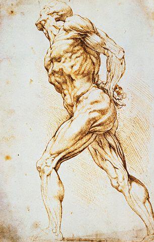 A Nude Striding to the Right His Hands Behind His Back by Peter Paul Rubens