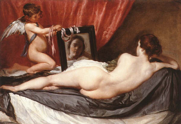 Venus at her Mirror by Diego Velazquez. 1649-51