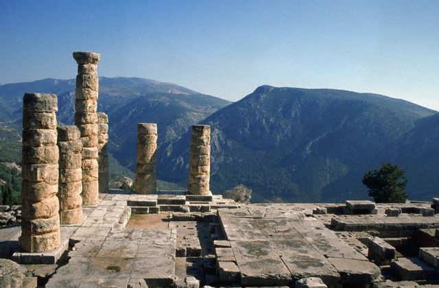 Temple of Apollo in Delphi, Greece