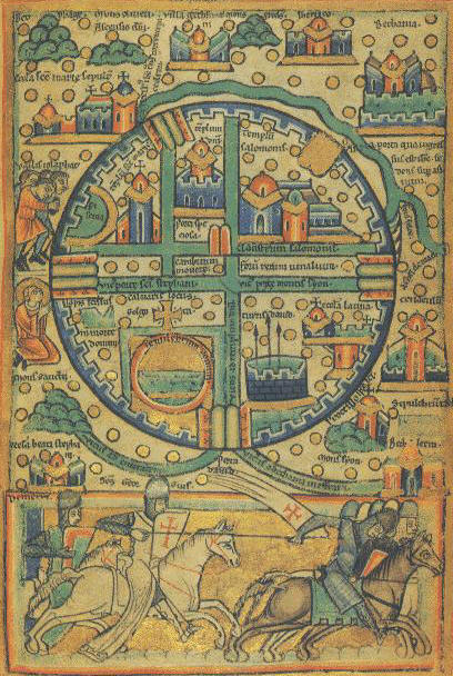 Map of Jerusalem, 12th century