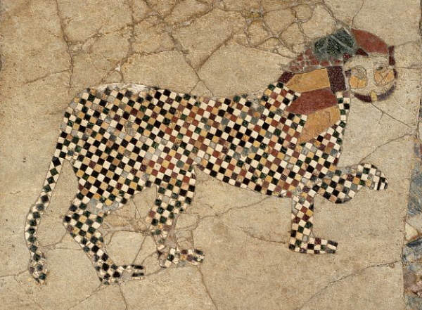 Panther Mosaic at Church of Sant Adriano