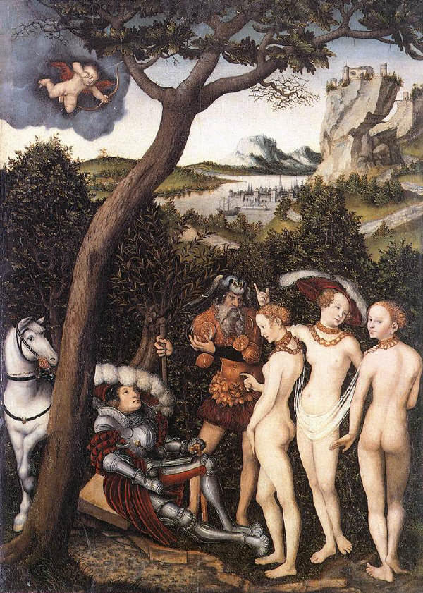 Lucas Cranach the Elder. The Judgment of Paris