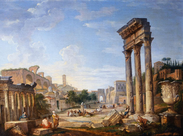 The Forum, Rome, Italy by Giovanni Paolo Panini