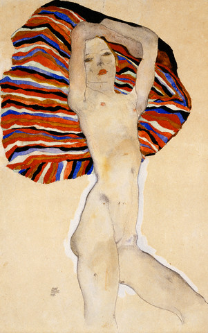 Act Against Colored Material by Egon Schiele 1911