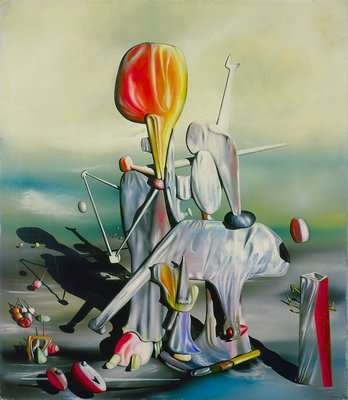 Yves Tanguy, Through Birds, Through Fire but Not Through Glass, 1943